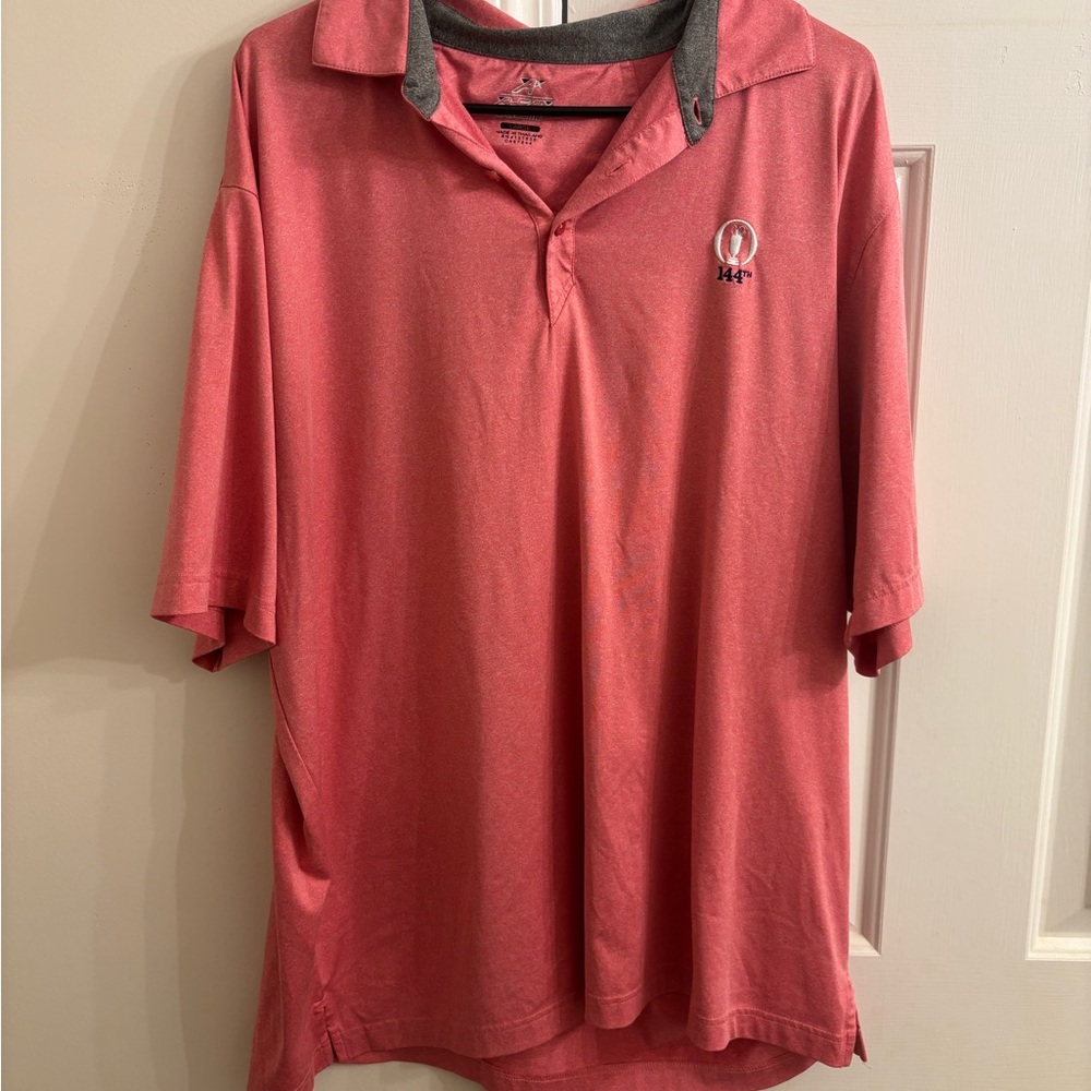 144th The Open Championship at St Andrews Men's Pink Polo Shirt